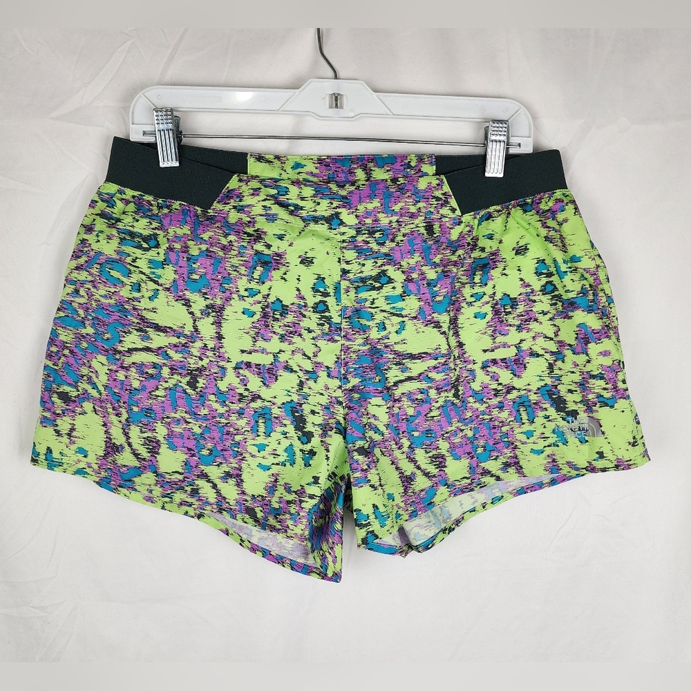 The North Face FlashDry Multicolored Running Gym Lined Shorts sz L